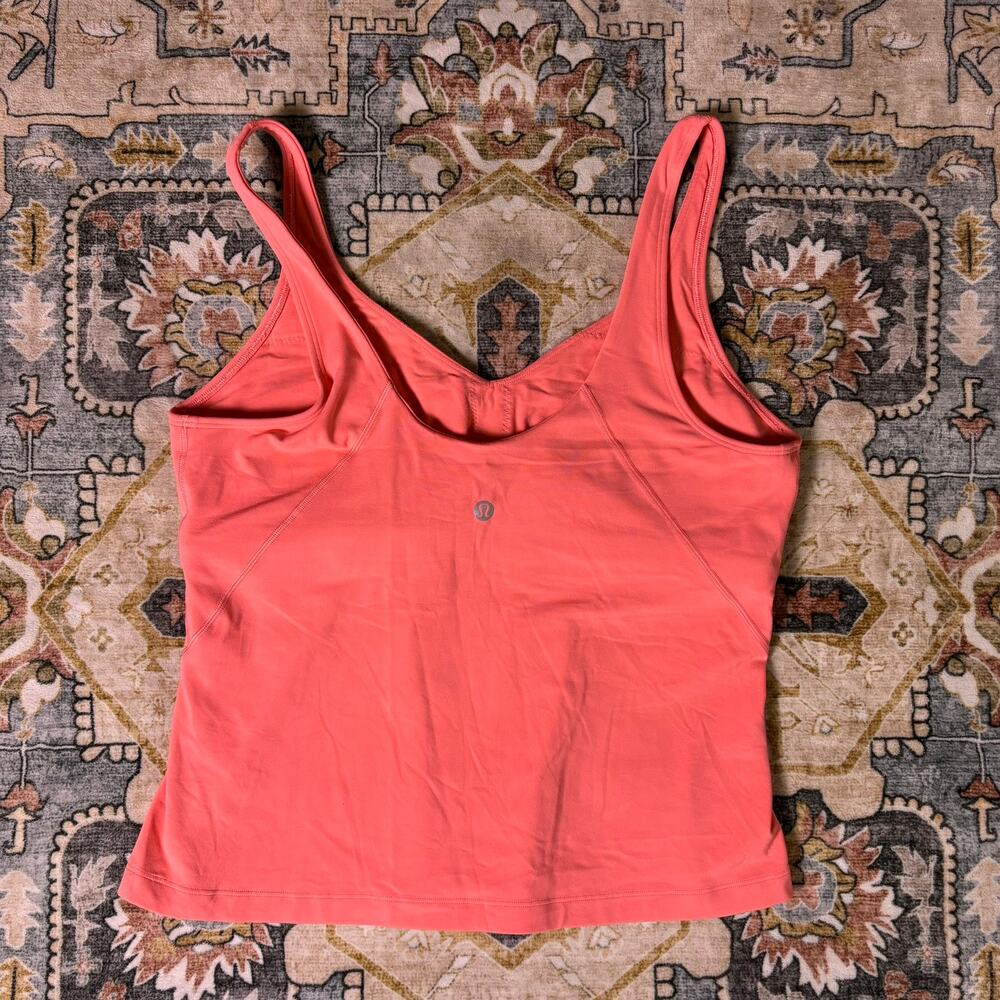 Lululemon Align Waist Length Tank Top in Raspberry Cream Color Bright Pink 12 - Picture 4 of 14
